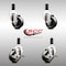 Service Caster 3 Inch 316SS Soft Rubber Swivel 1-1/8 Inch Expanding Stem Caster Brake SCC, 2PK SCC-SS316EX20S314-SRS-2-TLB-2-118 - alternate 4